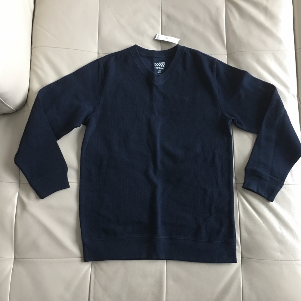 NWT Old Navy V-Neck knit long sleeve sweater youth LG